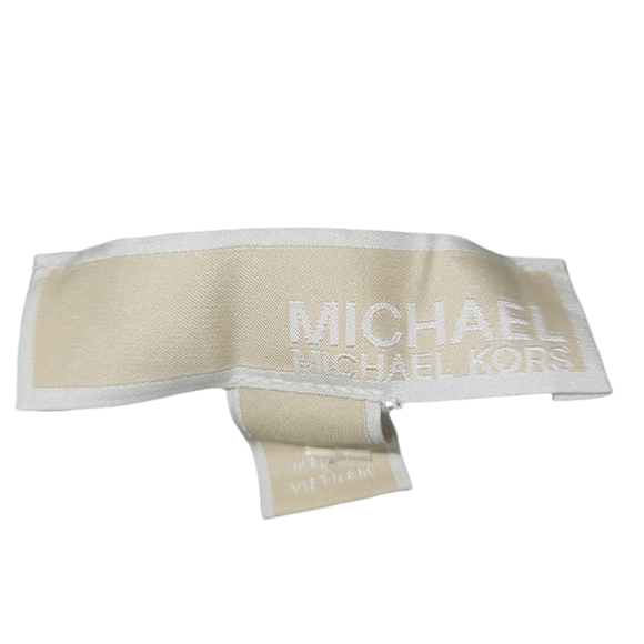 MICHAEL KORS, Women's green and black straight skirt with rusching & split. - Picture 5 of 5